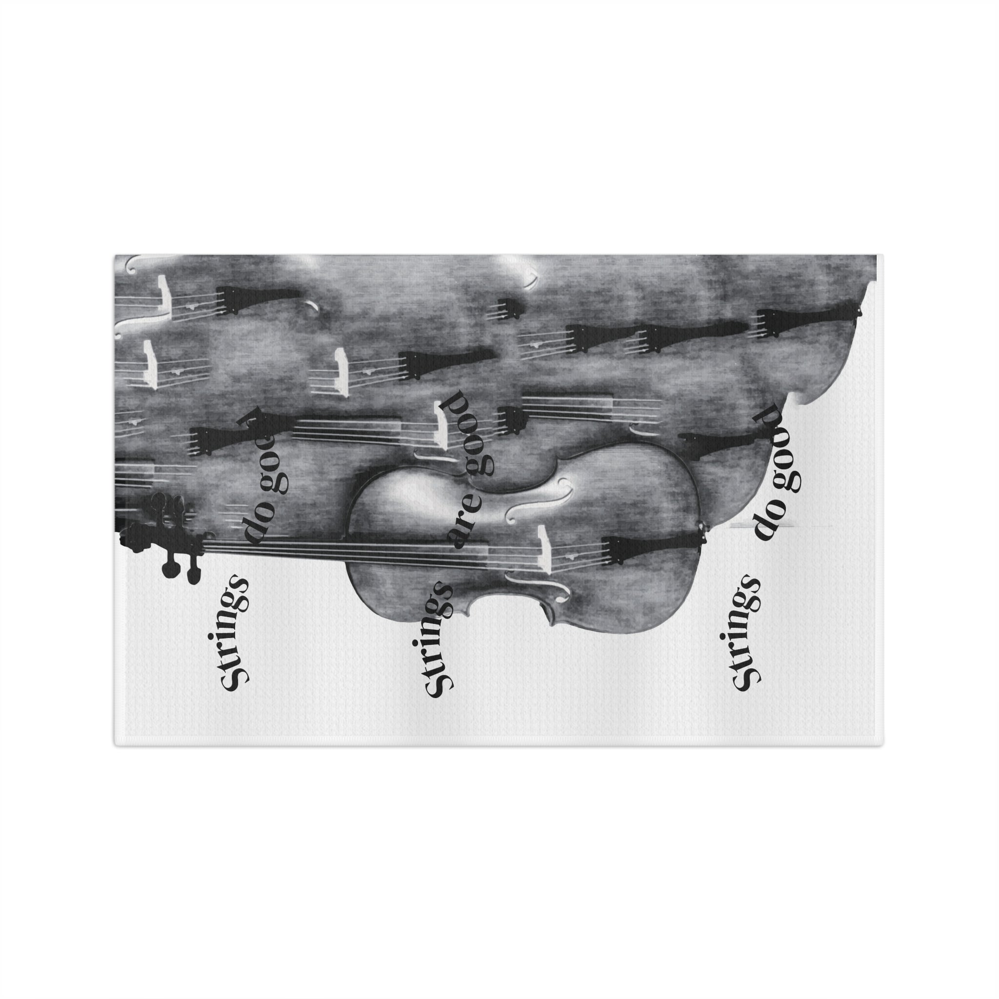 Strings Cello Microfiber Tea Towel