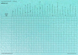 Workshop Viola Class Sticker Chart & Stickers for Book 1 - String Learning Method
