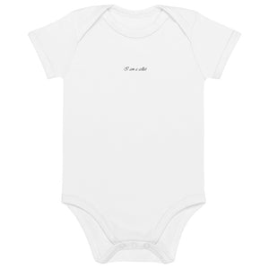 Musical Organic cotton baby bodysuit- I am a cellist